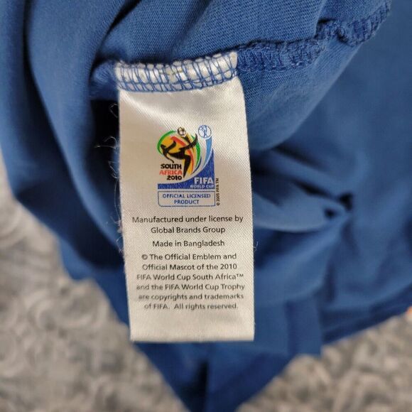 FIFA World Cup 2010 Shirt Men's Large Blue South Africa Soccer Roar Be Heard - Picture 12 of 14